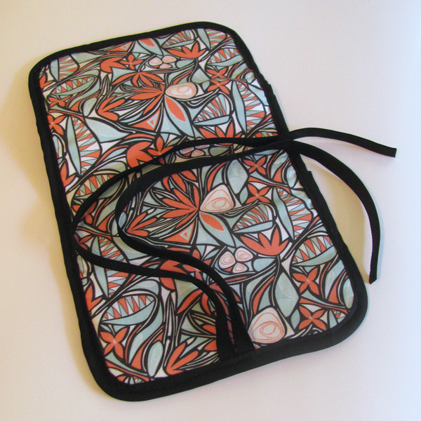 Floral Bliss Jewelry Pouch Flat by Brenda Zapotosky