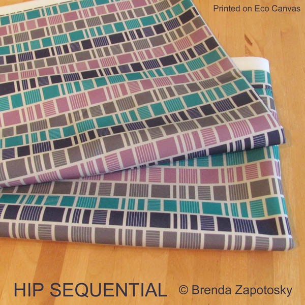 Hip Sequential on Eco Canvas by Brenda Zapotosky
