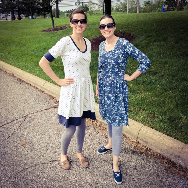 May 21 Sisters in Out and About Dresses