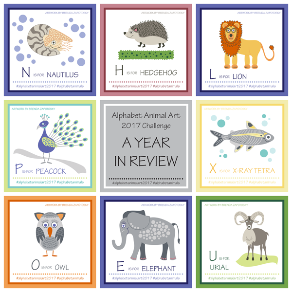 Alphabet Art Challenge 2017 Final Review by Brenda Zapotosky