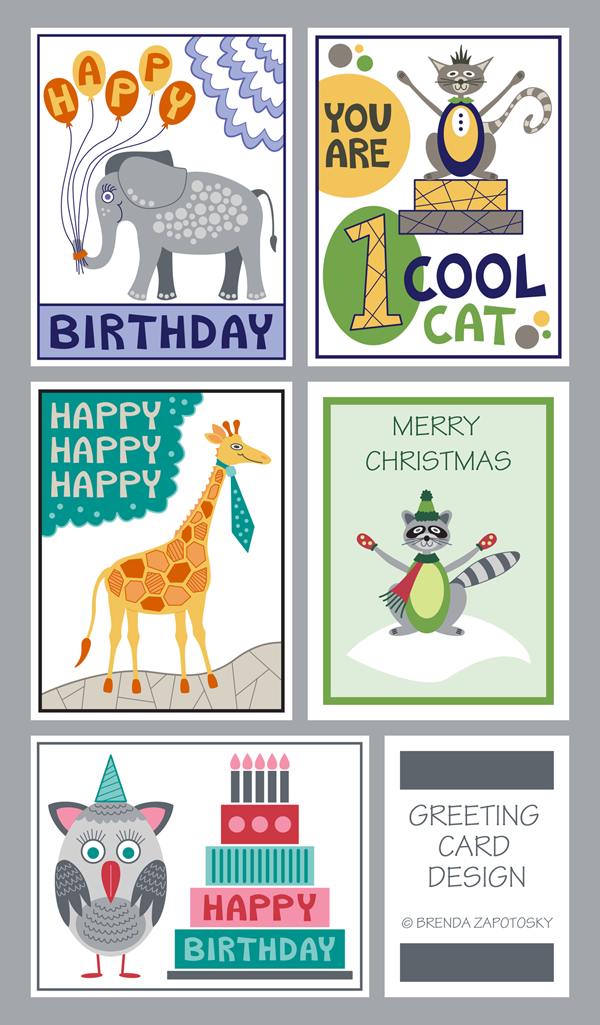 Animal Greeting Cards by Brenda Zapotosky