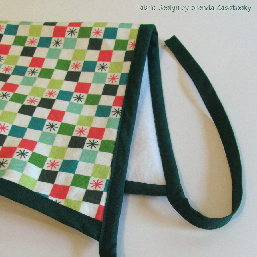 Checkered Christmas Hat Merry by Brenda Zapotosky