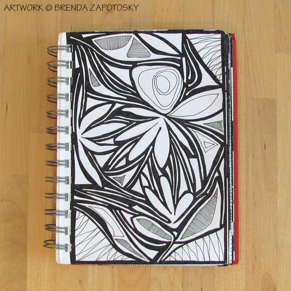 Floral Bliss Doodle by Brenda Zapotosky