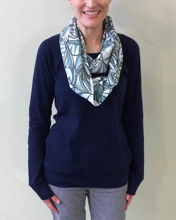 Floral Bliss Scarf with Lane Raglan Brenda Zapotosky