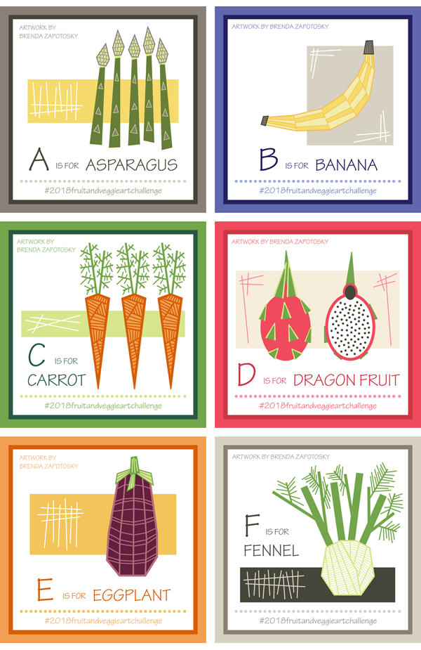 A thru F Fruit and Veggies by Brenda Zapotosky