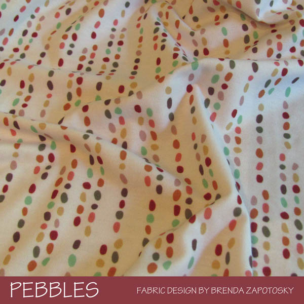 Pebbles by Brenda Zapotosky on Modern Jersey Fabric