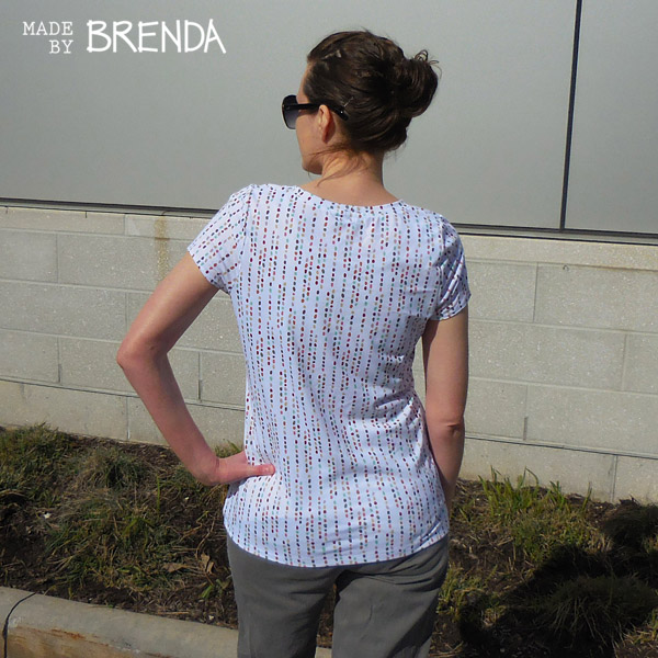 Lark Tee in Pebbles fabric by Brenda Zapotosky 2