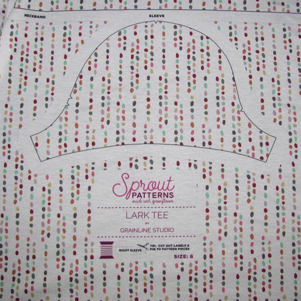 Pebbles Lark Tee Printed by Sprout 1