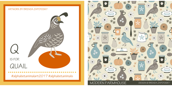 Quail Illustration by Brenda Zapotosky