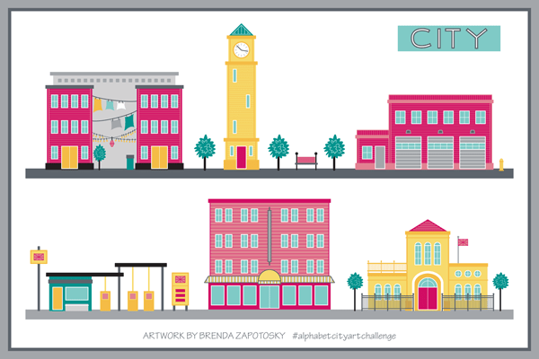 CITY Street View 1 by Brenda Zapotosky