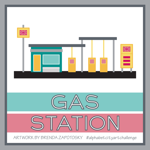G is for Gas Station by Brenda Zapotosky