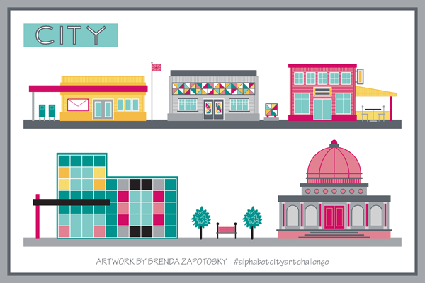 CITY Street View 2 by Brenda Zapotosky