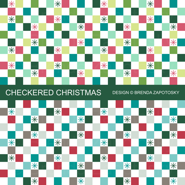 Checkered Christmas Promo By Brenda Zapotosky