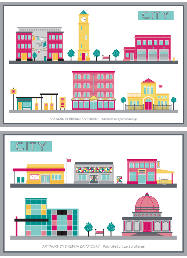 2 CITY Street Views by Brenda Zapotosky