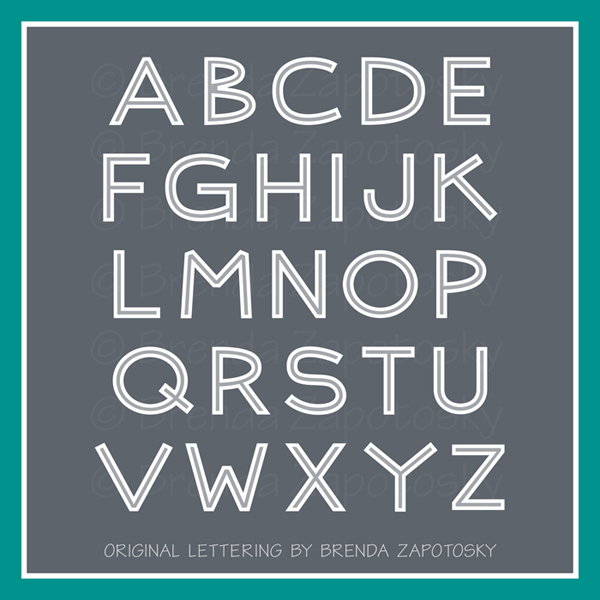 CITY Original Lettering by Brenda Zapotosky Online