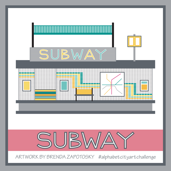 S is for Subway by Brenda Zapotosky